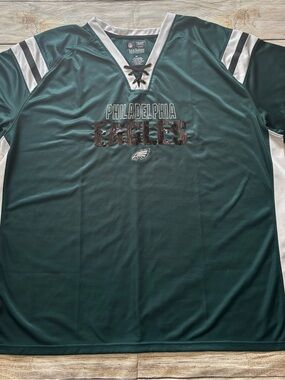 Women’s NFL Philadelphia Eagles Jersey with sequins sz. 2XL